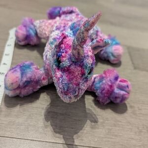 Vibrant Tie-Dye Plush Unicorn